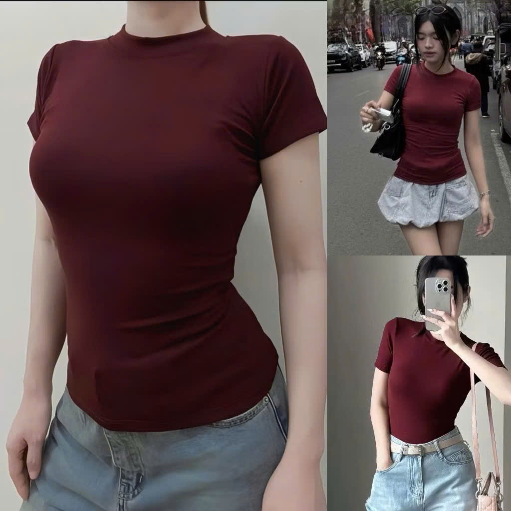Áo Nữ Thắt Eo Ôm Body Form Xinh Chất Thun Cotton MỊN Dầy Dặn Co Dãn Mát Mẻ MA111 | BigBuy360 - bigbuy360.vn
