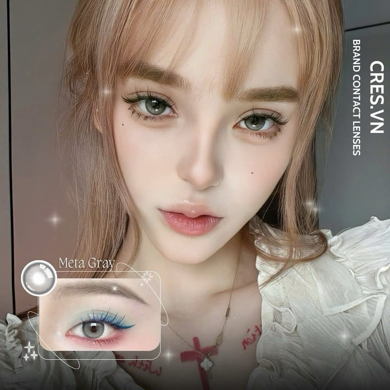 Contact lens Pony/Daâyne Xám Tây Gray ( note độ cận ở ghi chú)