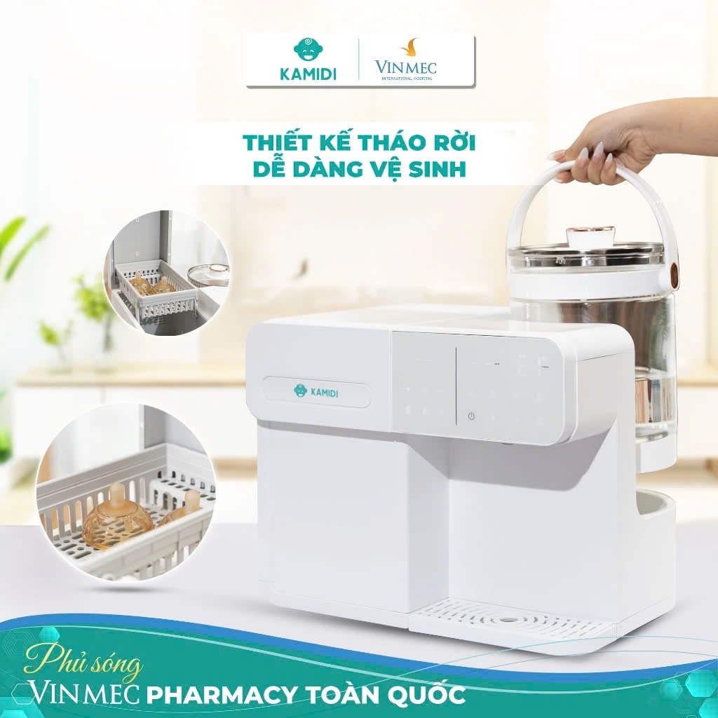 Máy Tiệt Trùng UV Kamidi Lux 1: Đun Nước Pha Sữa Tự Động Cho Bé, Đa Năng và An Toàn.