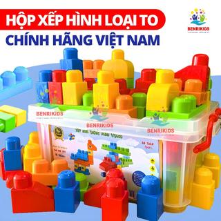 Bộ Đồ Chơi Xếp Hình Mầm Non Cho Bé Lắp Ráp Nhiều Mô HÌnh Sáng Tạo Bằng Nhựa Nguyên Sinh Chi Tiết To Mối Ghép Chắc Chắn