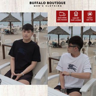 Áo Phông Nam  Bớp Be Ry Thêu Ngựa Xanh Siêu Nét - Áo Thun Nam Nữ B.B.Rờ  Thêu Logo Đấu Sĩ Siêu Chất