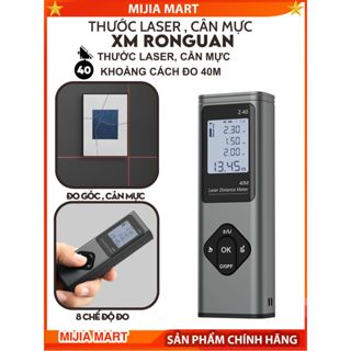 Thước đo khoảng cách laser 2 trong 1 XM Ronguan. Thước đo góc 2 tia, đo xa 40m