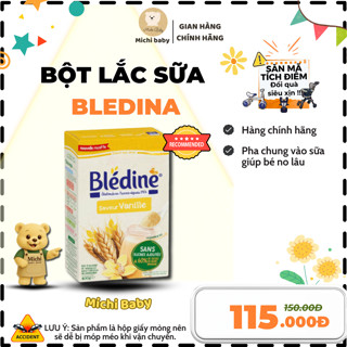 Michibaby ( Tem Phụ ) - Bột Lắc Sữa BLEDINA 400g Bổ Sung Vitamin Cho Bé 6m+ (Pháp date 2025)- MC690