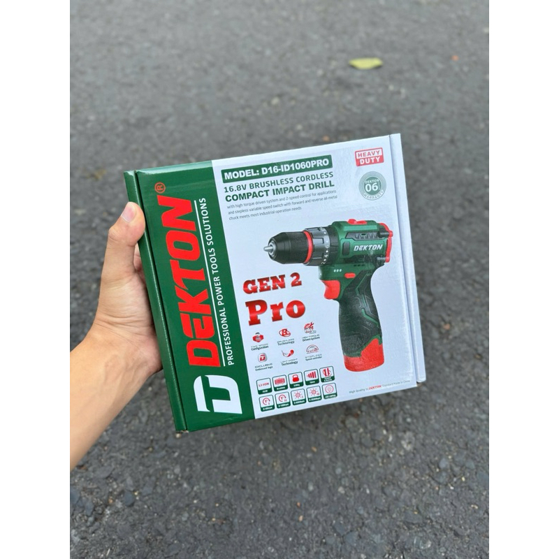Máy khoan pin 16.8V Dekton Gen 3 D16 ID1060PRO