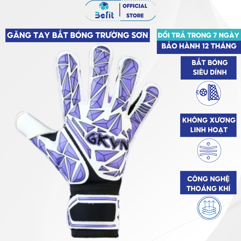 Găng thủ môn GKVN Trường Sơn chính hãng siêu dính, Găng bắt bóng chất lượng cao độ bền vượt trội