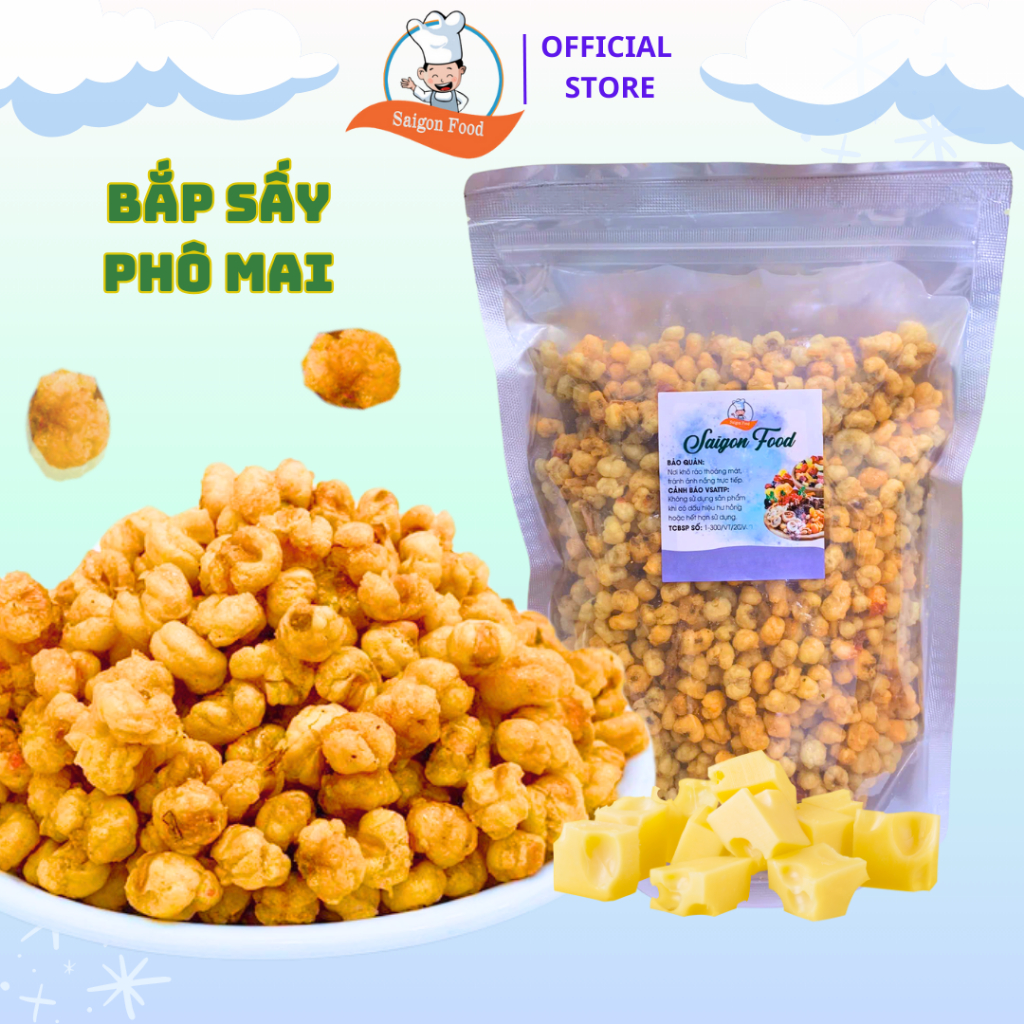 Bắp Sấy Phô Mai 500G SAIGON FOOD