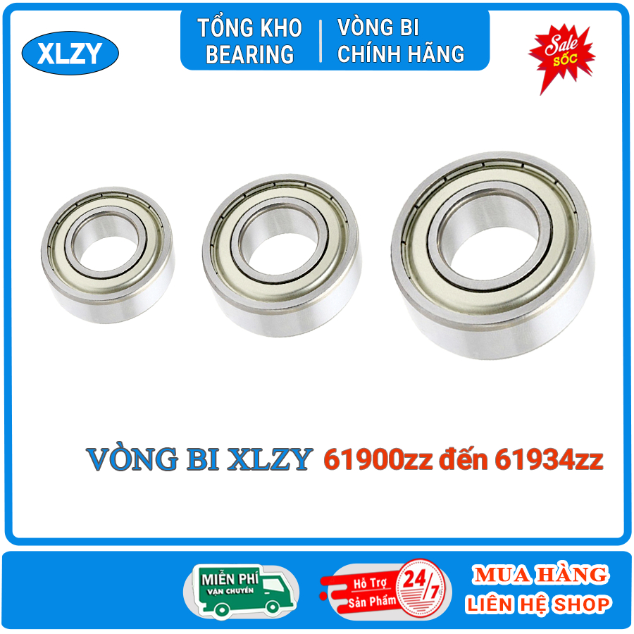 Hộp 10 Vòng bi bạc đạn 61900 61901 61902 61903 61904 61905 61906 61907 61908 61909 61910 - vongbibac