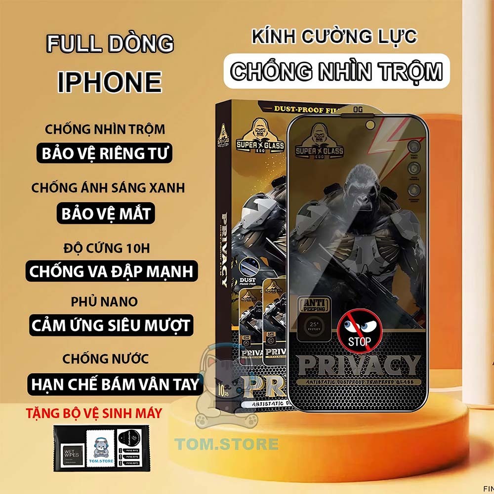 Cường lực Xiaomi Redmi K40,K40S,K40 Pro,K40 Pro +,K40 GAMING,K50,K50 PRO,K50 GAMING chống nhìn trộm 