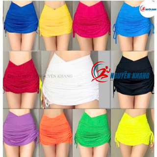 Quần Chân Váy Rút Dây Cạp Chéo 2 Lớp Chất Thun Cực Xinh