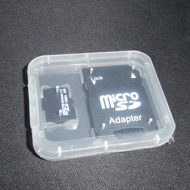 Hộp đựng thẻ nhớ SD, MicroSD, TF, SDHC trong suốt tiện lợi có khóa cài