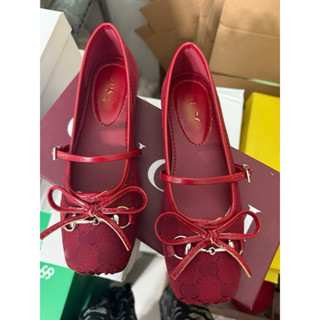 Giày búp bê đế bệt nữ khóa cài chất da mềm, êm chân , phom chuẩn đẹp hàng Quảng Châu cao cấp Fullbox