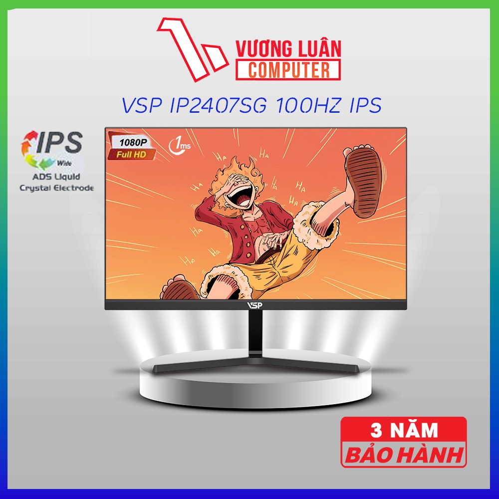 Màn hình máy tính VSP IP2407S tấm nền IPS tần số 100Hz Giá rẻ chơi Game tốt