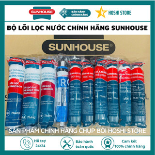 [CHÍNH HÃNG] Combo lõi lọc nước, trọn bộ lõi lọc nước Sunhouse dùng cho tất cả máy lọc Sunhouse