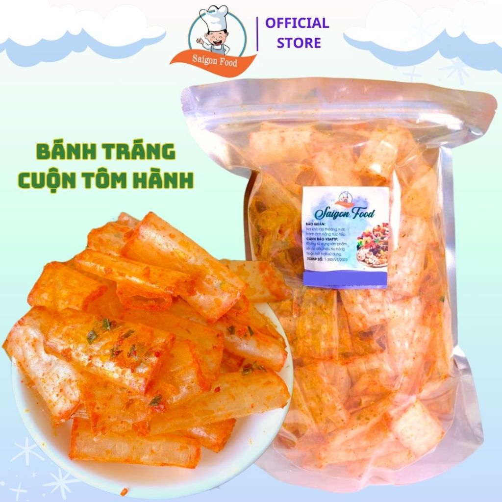 500gram Bánh Tráng Cuộn Tôm Hành
