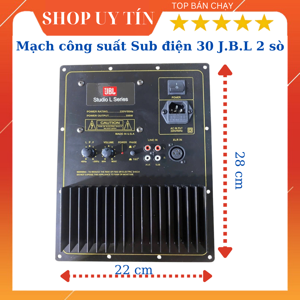 Mạch Sub Điện 30 JBL 2 sò và Mạch Sub điện JBL - 4 sò Công Suất Cục Mạnh.