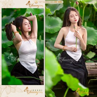 Áo yếm các màu chụp sen CHAANG may sẵn kiểu yếm mảnh truyền thống dân tộc kết hợp váy đụp đẹp ADC207