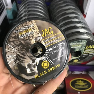 Dây cước câu cá, Cước con cọp Black Arrow 100m.