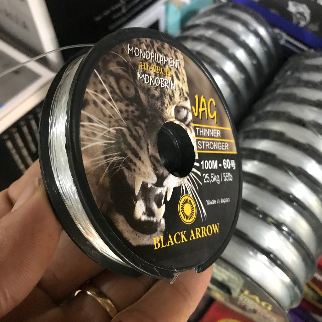 Dây cước câu cá, Cước con cọp Black Arrow 100m.