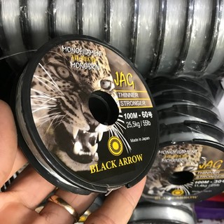 Dây cước câu cá, Cước con cọp Black Arrow 100m.