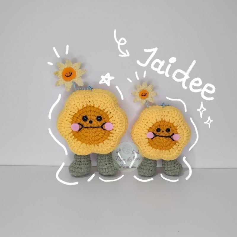 [ẢNH THẬT] Móc khoá Jaidee Joongdunk bằng len handmade