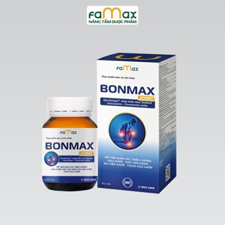 Viên Uống Xương Khớp Bonmax Joint FAMAX – Hộp 60 Viên, Giảm Đau Mỏi, Hỗ Trợ Khớp Linh Hoạt