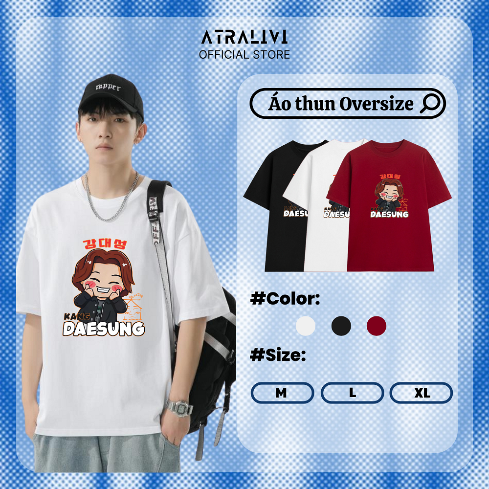 Áo thun nam nữ form rộng in hình Daesung BigBang  ATRALIVI OVS-29  chất cotton cao cấp, trẻ trung.