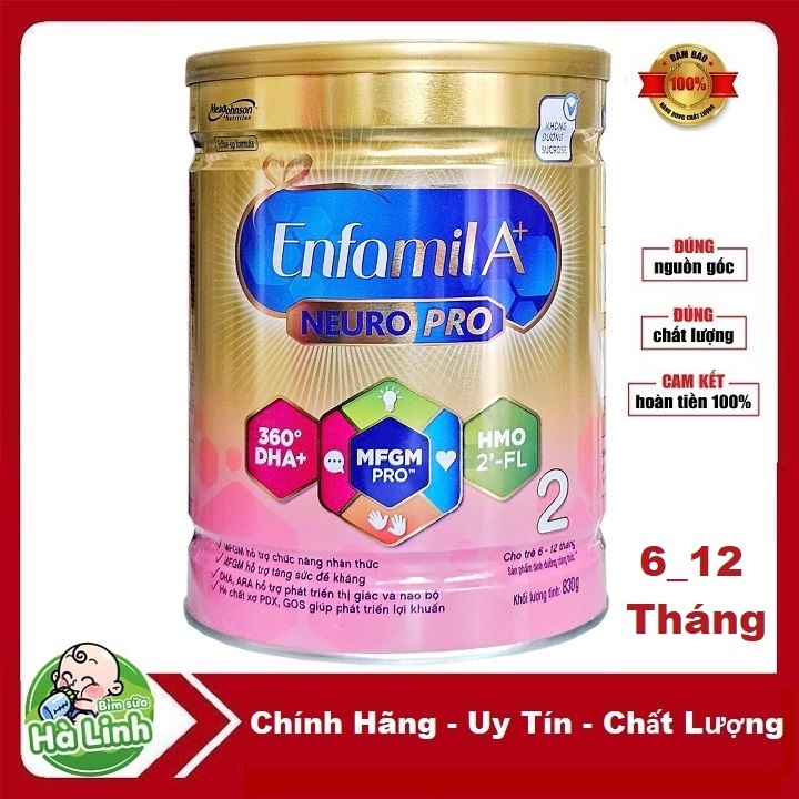 Sữa bột Enfamil A+ 2 400g - 830g ( Date 2026 )