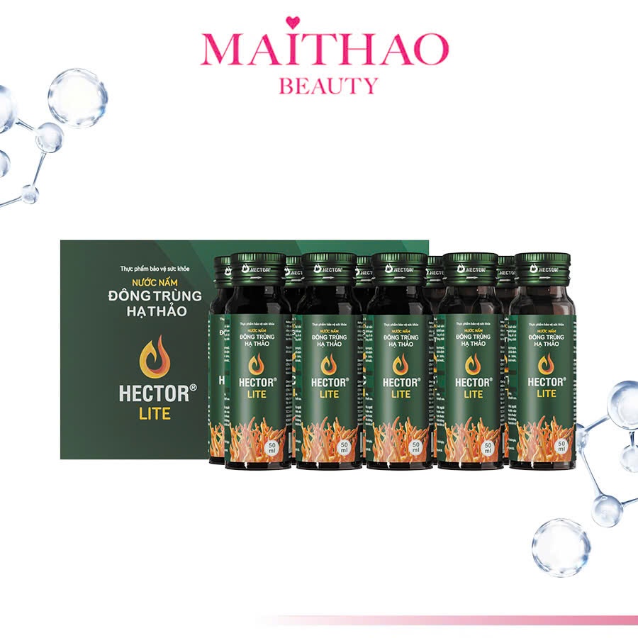 HECTOR Lite - Nước Nấm Đông Trùng Hạ Thảo hỗ trợ sức khoẻ (Xanh Lá)
