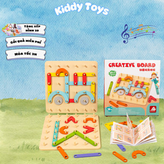 Bộ đồ chơi xếp hình sáng tạo Montessori Kiddy Toys Đồ chơi thông minh,giáo dục sớm và phát triển trí tuệ cho bé