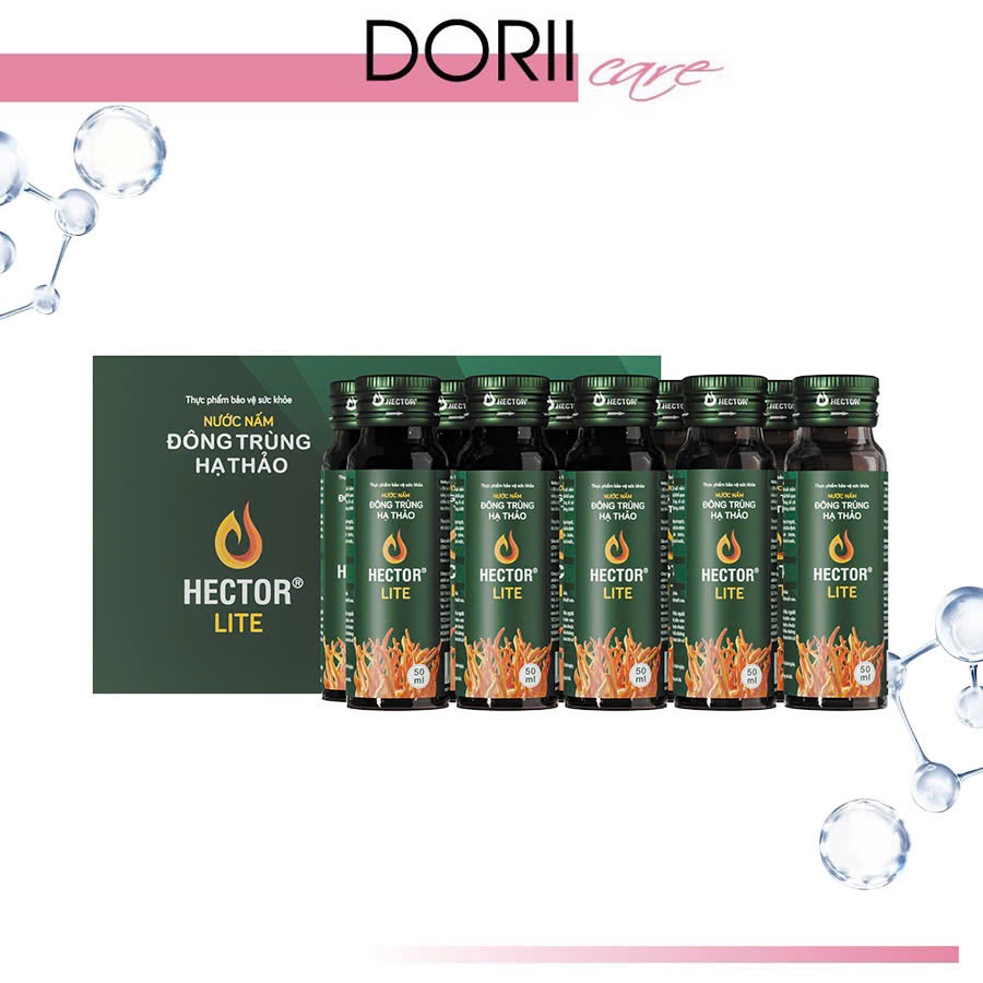 HECTOR Lite - Nước Nấm Đông Trùng Hạ Thảo hỗ trợ sức khoẻ (Xanh Lá)