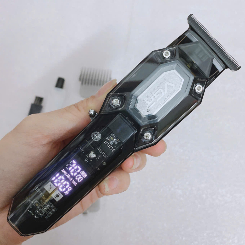 Tông đơ chấn viền chuyên nghiệp VGR V-900 Tông Bấm Viền VGR V900 Hiển Thị Pin Mẫu Mới Nhất _SS285