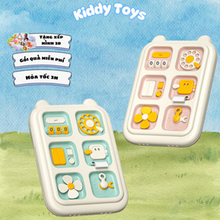 Bảng bận rộn 6 trong 1 Bộ đồ chơi busyboard phát triển tư duy, rèn luyện kỹ năng cho bé Kiddy Toys
