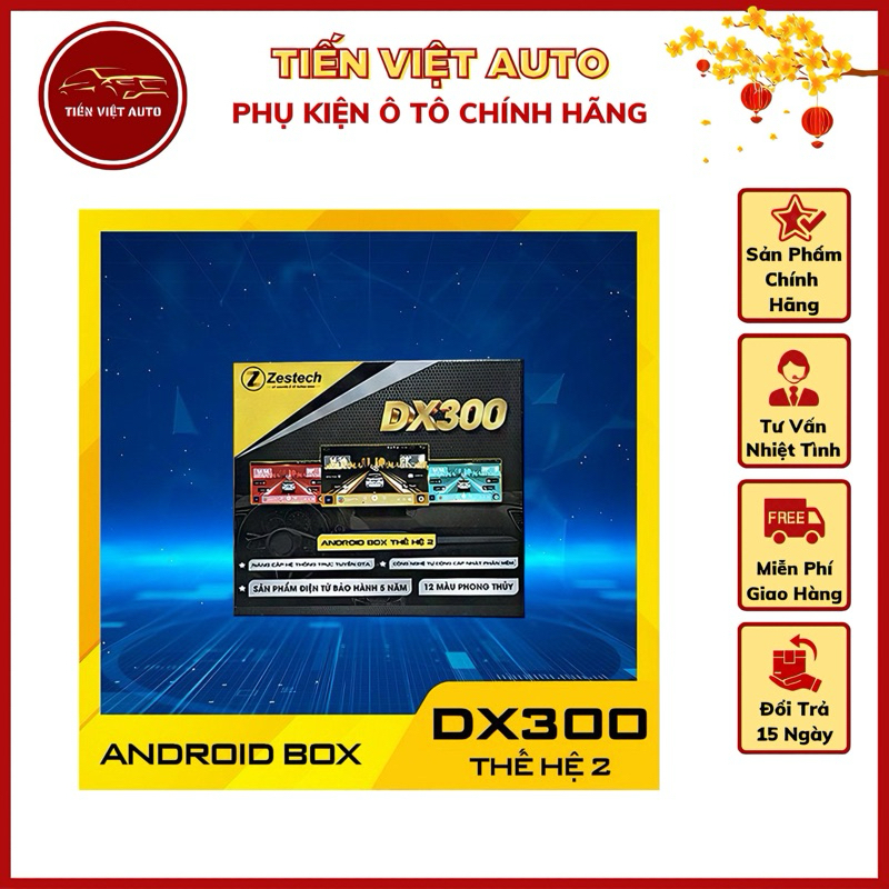 Android box Zestech DX300 thế hệ thứ 2, bản nâng cấp mới nhất 2025(Tặng Cam Hành Trình + Sim 4G)