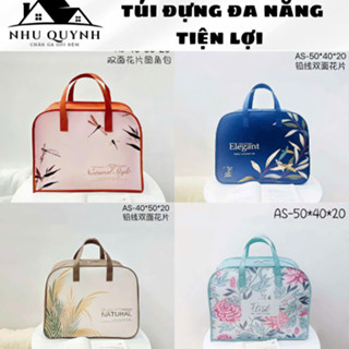 Túi Đựng Chăn Ga, Chiếu Điều Hoà, Đựng Chăn Gối Cho Bé Đi Học Khóa Kéo Tiện Dụng Đa Năng  50x40x20cm