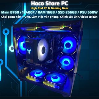 PC Gaming VSP Đen 512x2 CPU I5 12400F Rx 580 8G Ram 16Gb SSD 256Gb