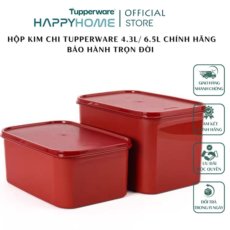 Hộp Kim Chi Tupperware Chính Hãng Bảo Hành Trọn Đời - Nhựa Nguyên Sinh An Toàn Cho Sức Khoẻ