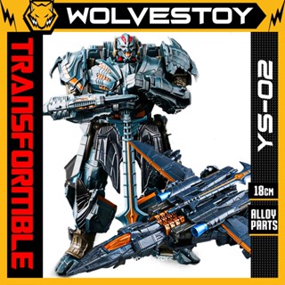 Mô Hình BMB YS-02 Megatron The Last Knight TLK Transformable Robot Biến Hình Máy Bay 18cm