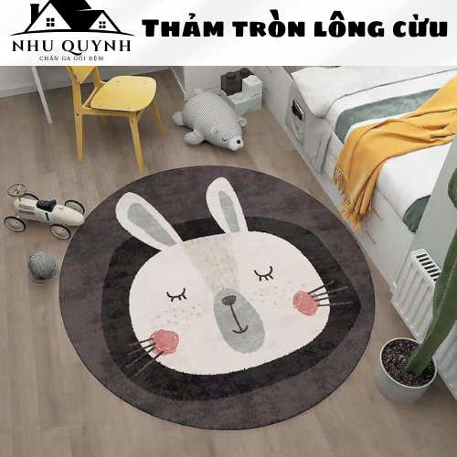 Thảm Lông Trải Sàn❤️ Thảm Trang Trí Cao Cấp - Dày Mịn - Mặt Sau Chống Trơn Trượt Kích thước đường kí