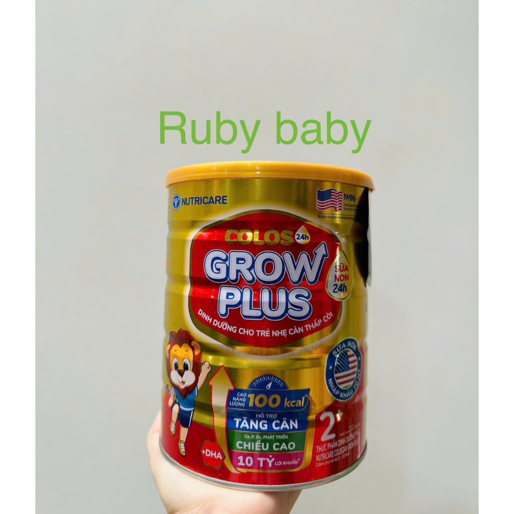 Sữa công thức grow plus cho bé --nutricare-date mới