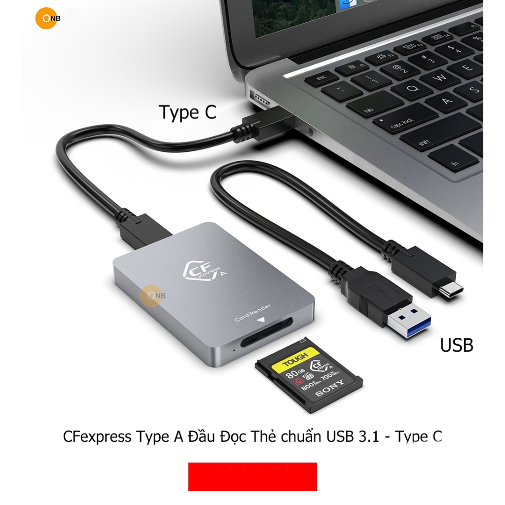 CFexpress Type A Đầu Đọc Thẻ chuẩn USB 3.1 - Type C