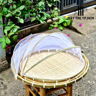 Mẹt tre căng màn size to đại 50,55,60cm dùng phơi hạt, đựng đồ ăn tránh côn trùng