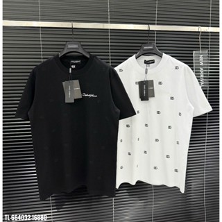 HotÁo thun DG thêu họa tiết logo full áo thiết kế hot trend Nam nữ New 2025