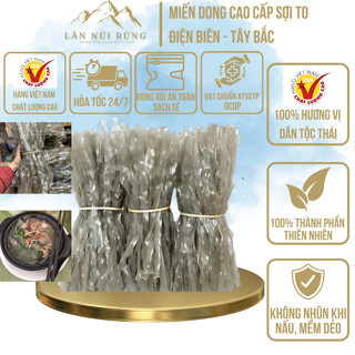 Miến Dong Thái Tay Sợi To 1KG – Lân Núi Rừng – Đặc Sản Dân Tộc Thái Điện Biên – Tây Bắc – Ngon Sạch