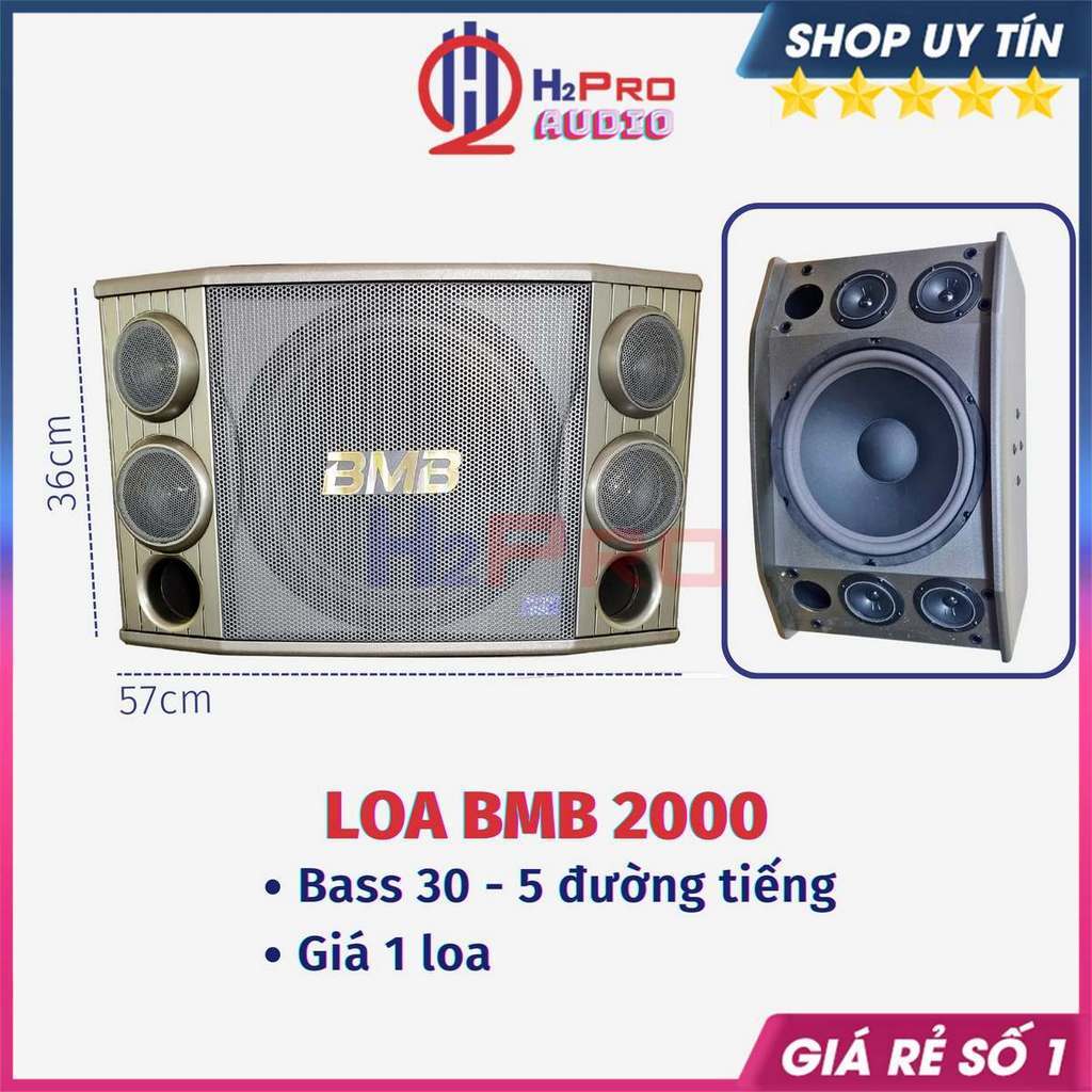 Loa Karaoke Bmb 2000C Bass 30 ( Giá 1 Quả ) 1200W - 5 Đường Tiếng, Loa Bmb Liên Doanh - H2Pro Audio