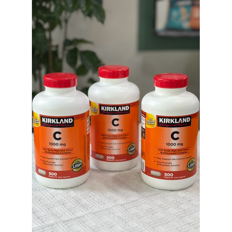 Viên uống bổ sung Vitamin C 1000mg Kirkland Signature 500 viên - Mỹ