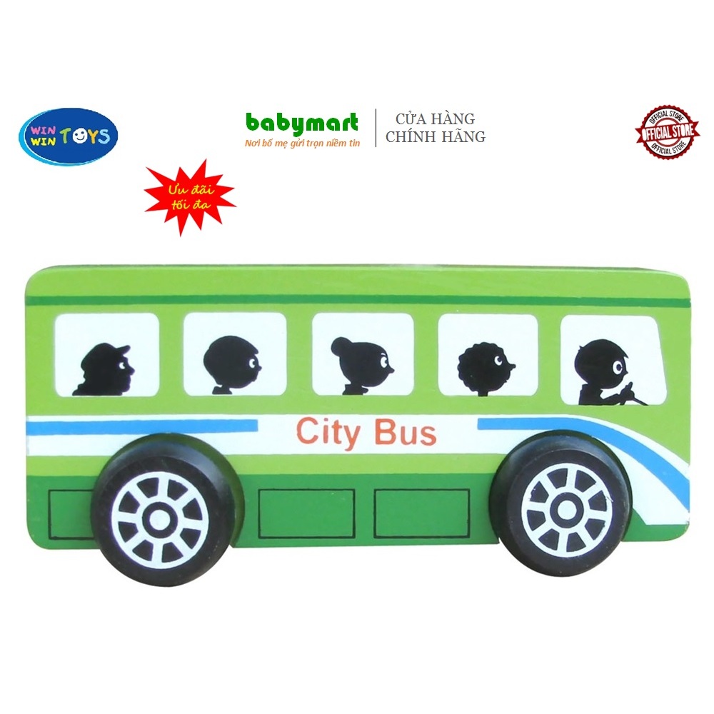 Đồ chơi gỗ - Xe buýt chính hãng Winwintoys 66282