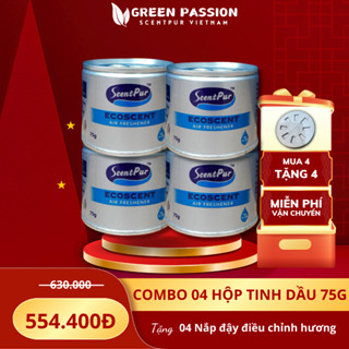 COMBO 04 Tinh dầu ScentPur 75g thơm lâu, thanh lọc không khí - Hương thơm như Khách sạn, Cinema CGV