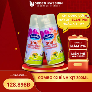 COMBO 2 Bình Xịt Thơm Phòng Scentpur 300ML