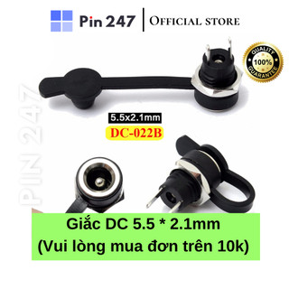  Jack sạc DC-022B chuẩn 5.5mm x 2.1mm  Jack DC Có cao su chống nước  - vui lòng mua đơn từ 10k trở lên 