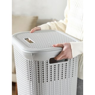 GIỎ ĐỰNG QUẦN ÁO ĐA NĂNG – SỌT ĐAN CÓ NẮP KIỂU HÀN QUỐC GỌN NHÀ – SẠCH SẼ – THẨM MỸ